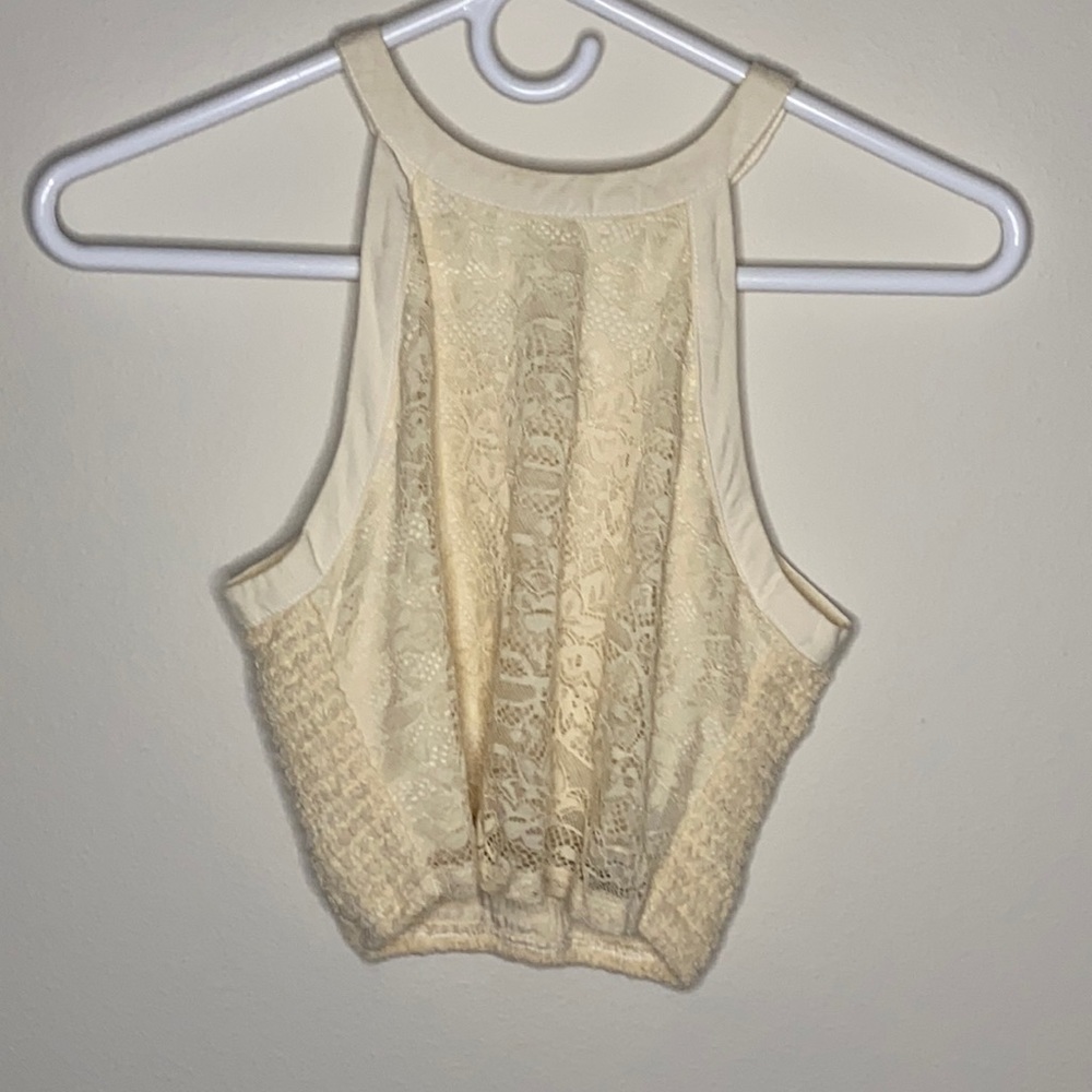Laced High knit crop top